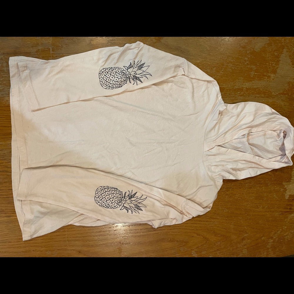 Girls size large long sleeve T-Shirt with hood